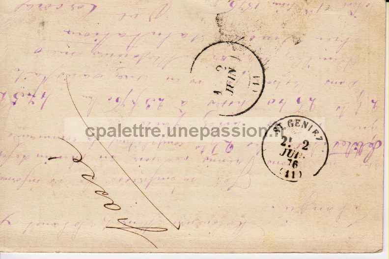 Agrandir Cartes postales pionnières(1) 1876 faceb